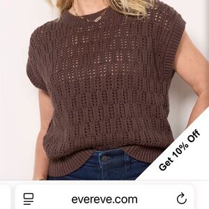 Evereve Chocolate Brown Knit Sweater